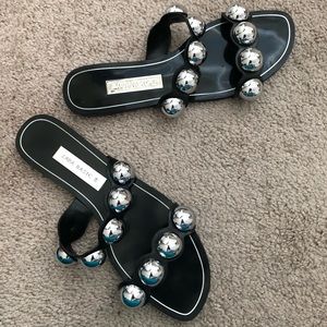 Zara Studded Slide Sandals